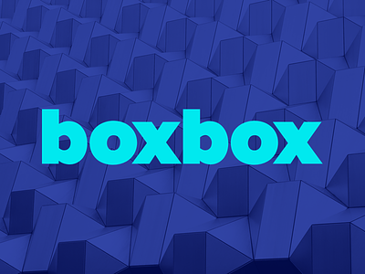 boxbox logo blue brand branding logo pattern sans serif