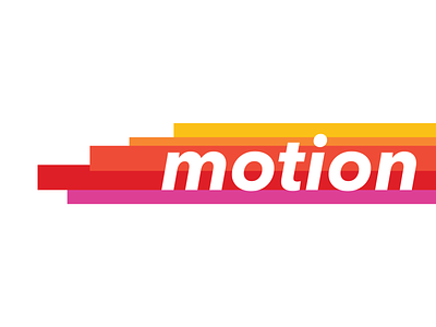 Motion color graphic illustration logo minimalist motion sans serif typography