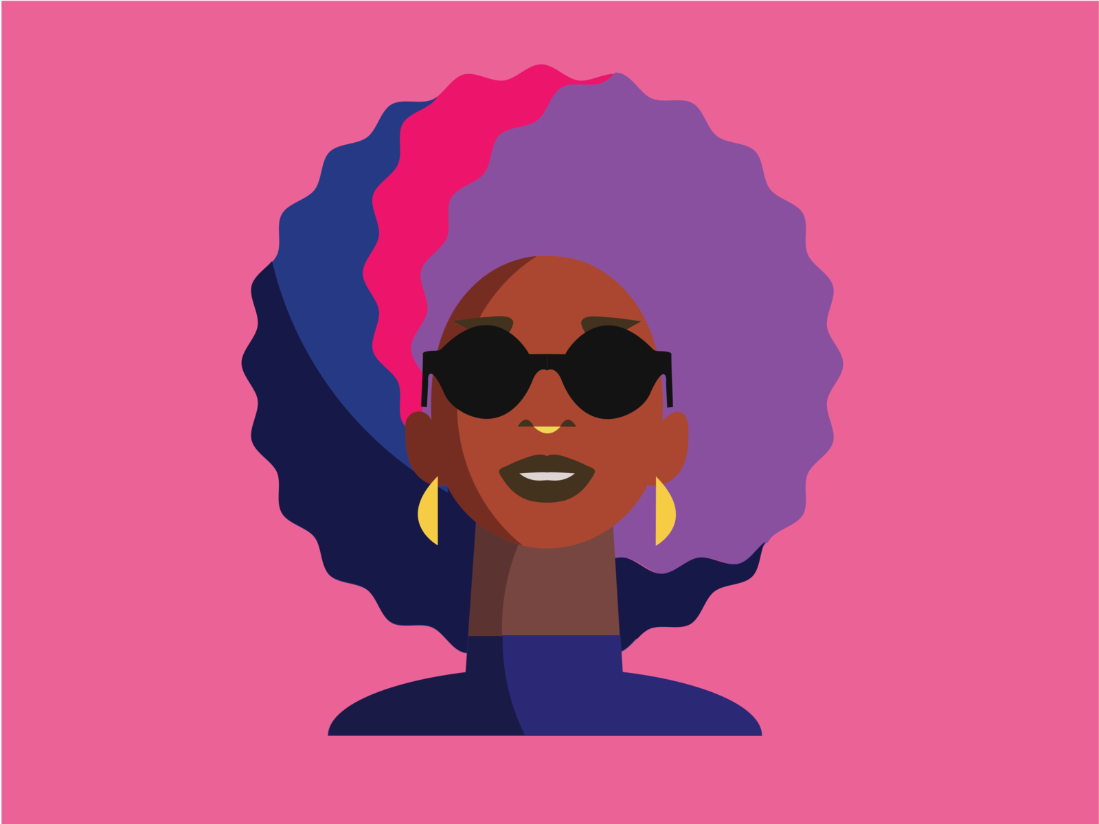cool lady by Beverly Wang on Dribbble