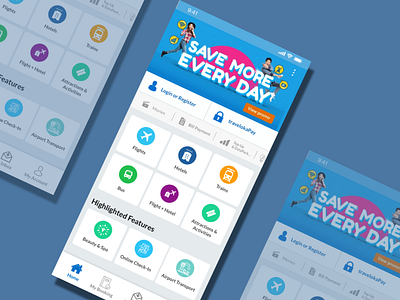 Traveloka UI Challenge color debut dribbble icon mobile traveling traveloka ui ux web