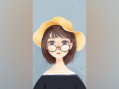 girl 2 ui，illustrations