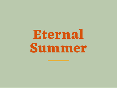 Praying for... color serif summer type