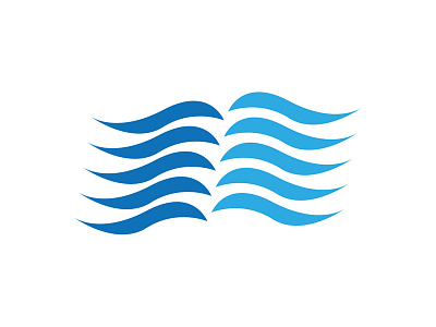 Logo designed for a local bookstore in China blue cloud graphic design graphics identity identity design illustration logo logo design waves