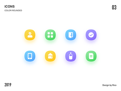 Icons-Color Rounded app design icon ui xhg