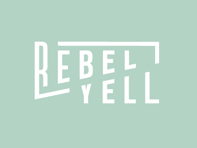 Rebel Yell branding identity logo