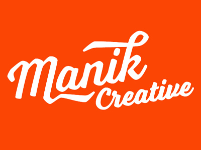 Manik Creative Logo branding identity logo red