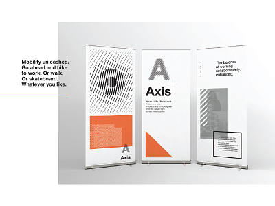 Axis Banners architecture axis banner design branding corporate branding graphic design identity webdesign work workplace
