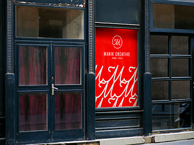 Manik Poster art branding design identity logo poster red