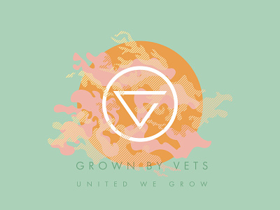Grown By Vets Identity Concept art branding design idenity logo