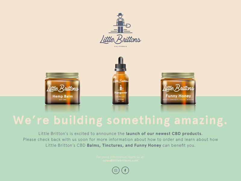 Little Brittons Landing illustration little brittons design branding packaging art web design