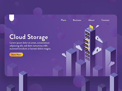 Day 5, Cloud Storage art color design graphic graphic design illustration ui ux websites