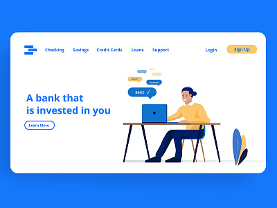 Looking for that good bank? art color design graphic graphic design illustration ui ux websites