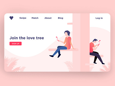 Love Tree <3 art color design graphic graphic design illustration ui ux websites