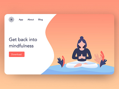 Deep Mindfulness art color design graphic graphic design illustration ui ux websites