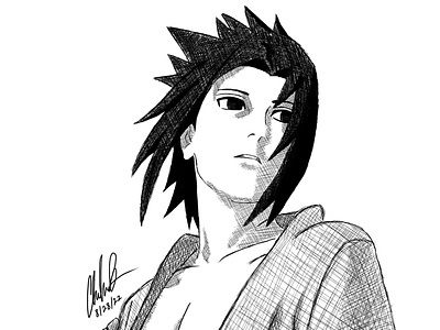 Sasuke Uchiha (Naruto) Digital Ink