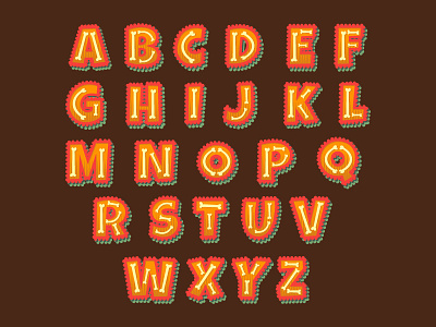 Hand Drawn Colorful Alphabet