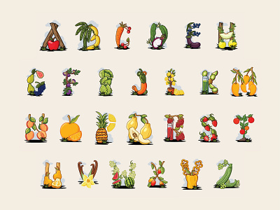 Fruits Alphabets