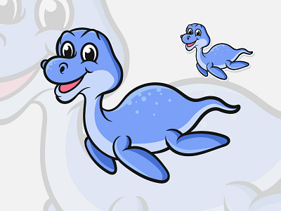 Cute Dino animal cute dino sea water