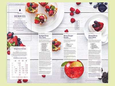 Making the Most of Summer Berries art direction berries blue apron branded content print recipes summer