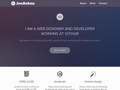 Personal site redesign blog code developer portfolio
