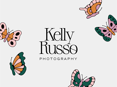 Kelly Russo 1 branding butterflies illustration modern monoline moths photo photographer photography serif typography