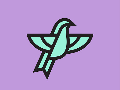 Bird Logo bird lines logo swallow