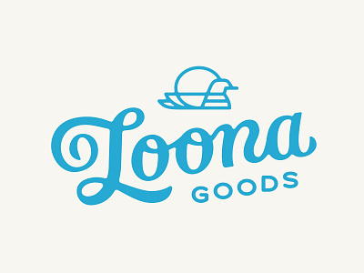 Loona Logo bird etsy goods lettering logo loon script shop