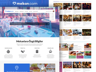 Mekan.com design fast food home layout light mekan nature photography source typography web