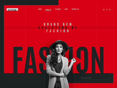 alevian art collection design fashion fashion brand interface layout nature page photography typography ui ux web woman