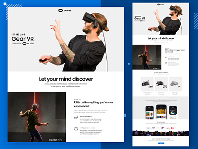 Oculus VR collection concept design home interface layout nature oculus photography samsung typography ui vr vray web