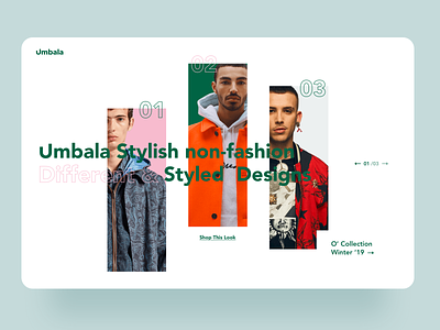 umbala shop art collection design fashion home layout light look modern shop stylish typography ui web