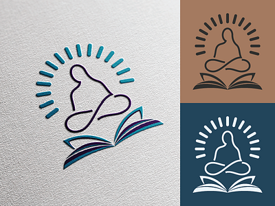 yoga branding logo vector