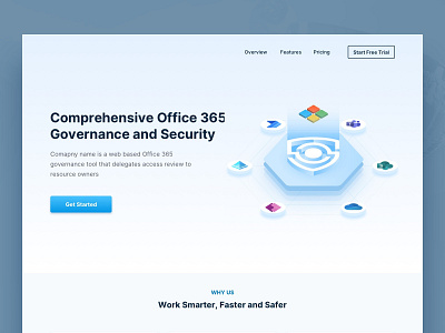 Landing page with isometric design illustration illustration design isometric vector