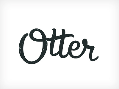 Otter Type hand lettering lettering logotype script