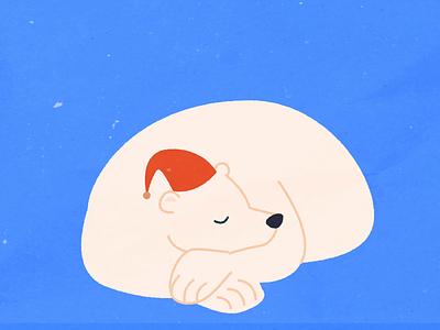 Holiday Shopper: Procrastinator animation animation 2d bear holiday polar bear sleeping sleepy