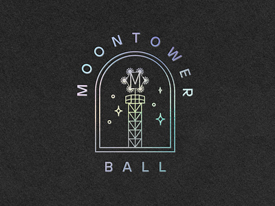 Moontower Ball austin ball branding gala logo moontower