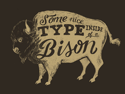 ~Adventure~ bison lettering type