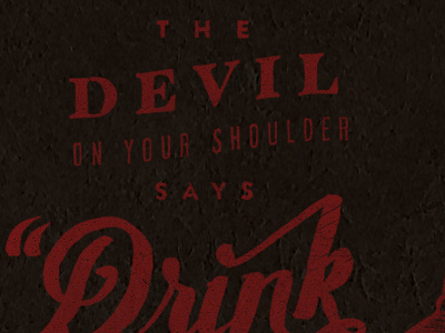 The Devil on Your Shoulder arvil sans lost type type typography