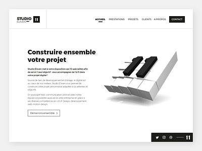 Studio 11 Agency Landing page