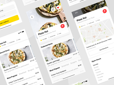 Food App2 2-2 app card food iphone x ui