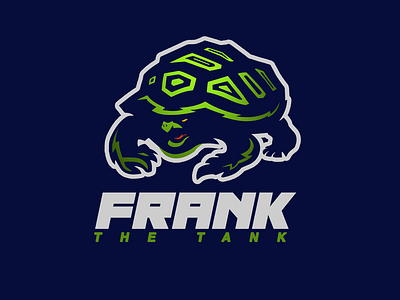 Frank the Tank fantasy sports logo turtle