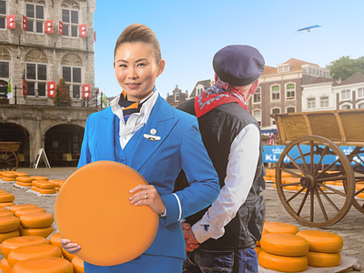 KLM - Wechat visual for the Cheese market airlines cheese facebook klm market social media visual wechat