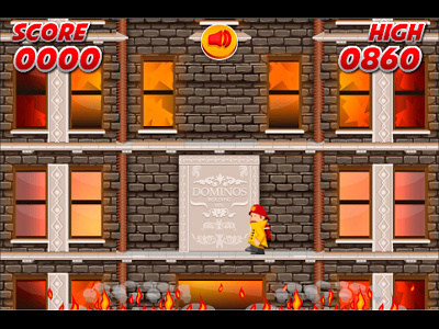 Fireman Fooster Game Interface cartoon game interface illustration