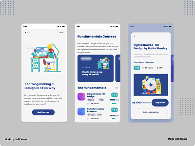 Course and Learning app design mobileapp mobileappdesign ui ux uxdesign uxuidesign