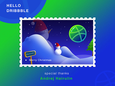 Hello Dribbble-Merry Christams