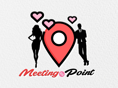 Meeting Point dating logo design graphic design graphics illustration logo logo design meeting meeting point
