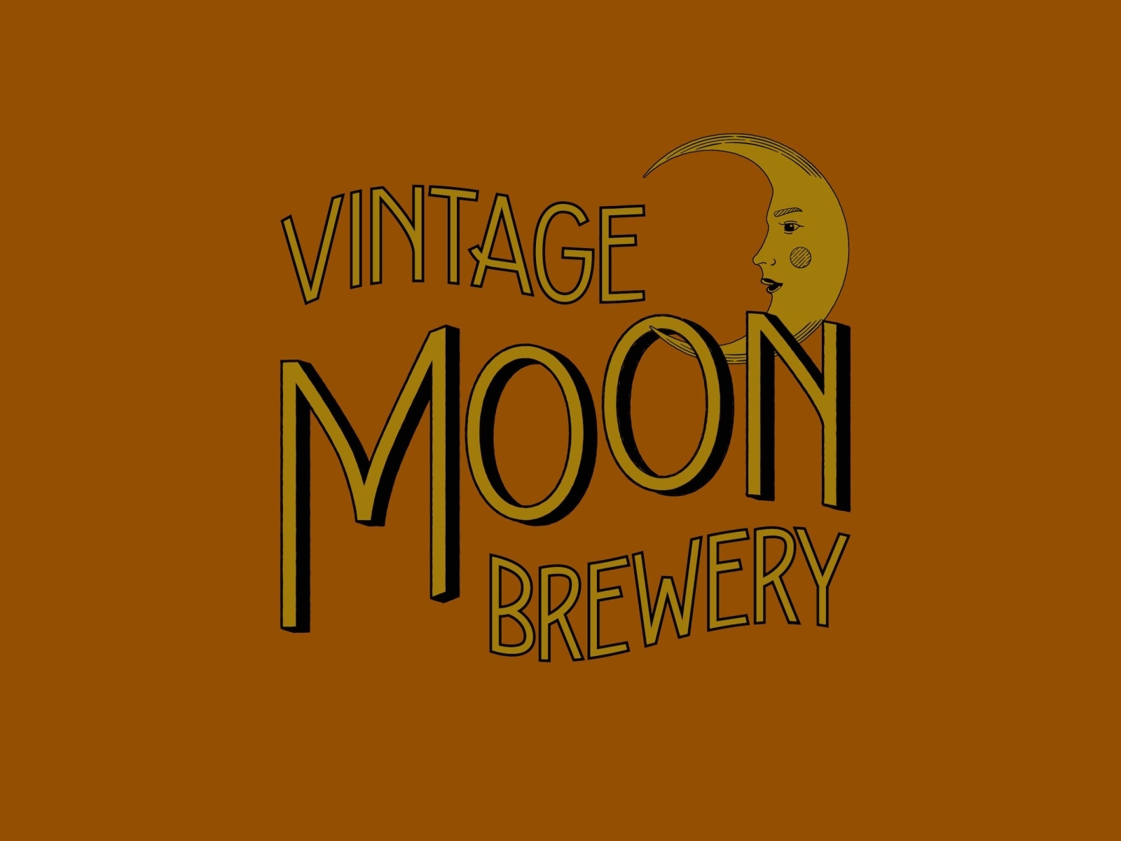Vintage Moon Brewery by Donna Velasco on Dribbble