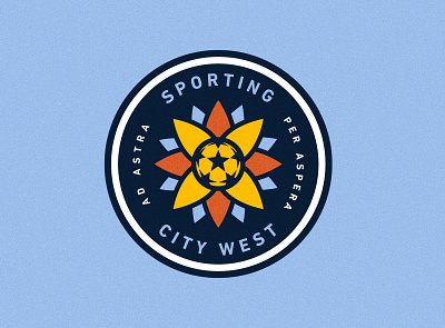Sporting City West Secondary Mark branding design kansas city logo soccer sporting kc sports