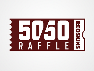 Redskins 50/50 Raffle nfl raffle redskins washington