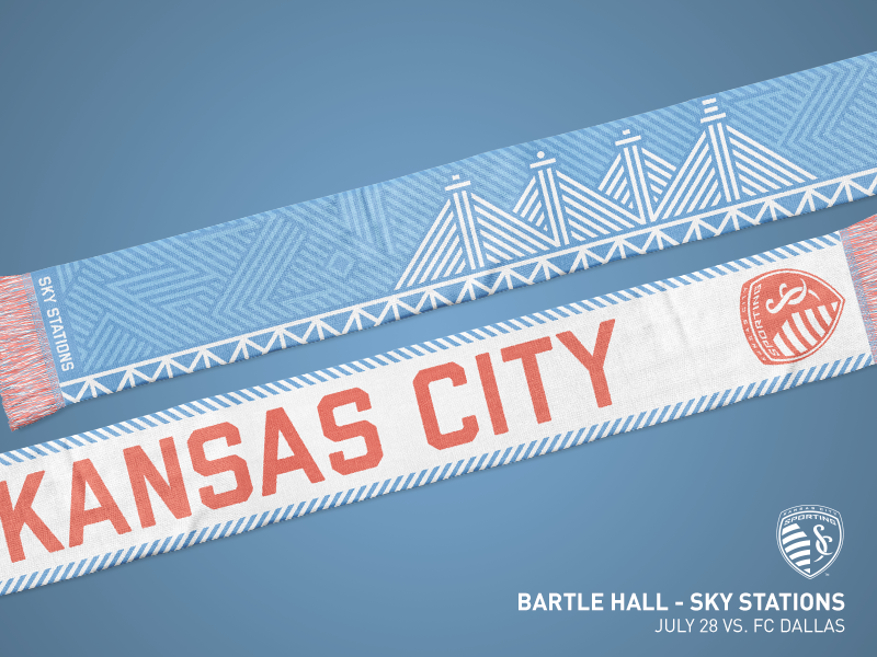 Sporting KC Bartle Hall Plyons Scarf 2018 by Nate Saathoff on Dribbble